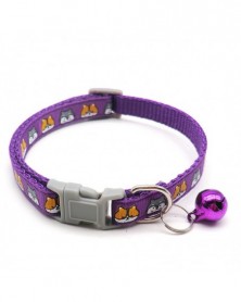 Purple-Cartoon Pet Collar...