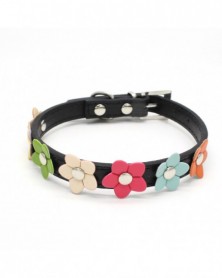 37x1.5CM-Black-Flowers Pet...