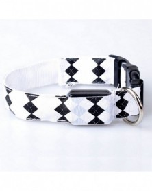 L size-White-LED Dog Collar...