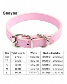 XS size-Pink-Pet Dog Collar...