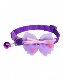 Purple-Lovely Cat Collar...