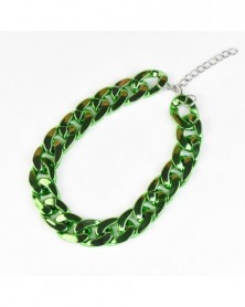 green-Pet Necklace Metal...