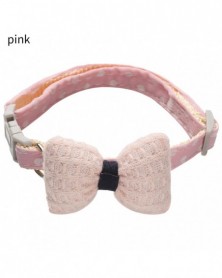 pink-1PC Cute Bowknot Pet...