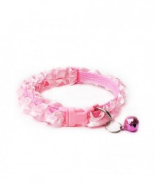 Pink-Lace Dog Collar with...