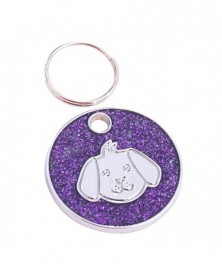 Purple-Custom Pet ID Tag...