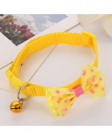 Yellow-Puppy Collar Bow Tie...