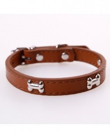 Coffee-Bone Leather Durable...