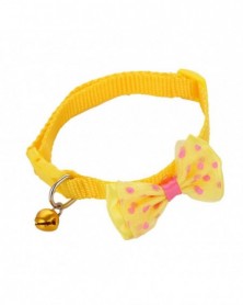 Yellow-Pet Cat Bowknot...