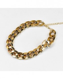 03-1pcs Pet Chain Punk Gold...