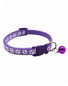 Purple-Cats Dog Collar with...