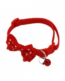 Red-Lovely Cat Collar Wave...