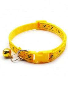 Yellow-Pet Collar with Bell...