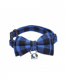 C-British Plaid Bowknot Cat...