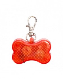 red-LED Dog Tags Glow Dog...