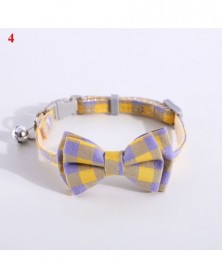 4-Cute Plaid Bow Cat Collar...