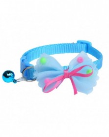 Blue-Lovely Pet Collar Safe...