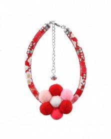 S size-Red-Pet Necklace...