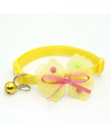 Yellow-Lovely Pet Bowknot...