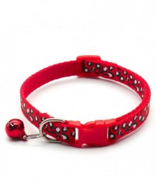 Red-Cute Bell Collar for...