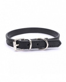 37x1.3CM-Black-Leather Dog...