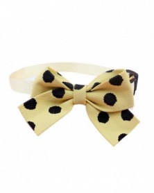 Yellow-Pretty Pet Neck Bow...