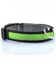 S size-green-Nylon LED Pet...