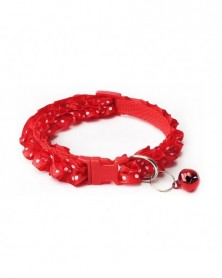 flower red-1pcs Pet Collar...