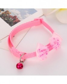 Pink - Cute Bow Collar For...