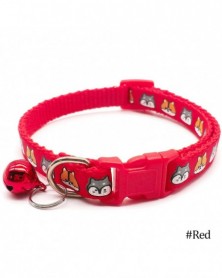 Red - Adjustable Pet Collar...