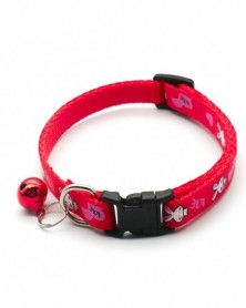 Red - 1Pc Cats Puppy Collar...